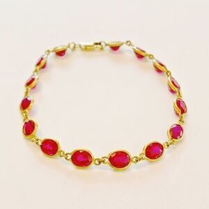 12kt Gold and Ruby Bracelet​​​